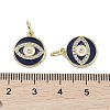 Real 18K Gold Plated Brass Micro Pave Cubic Zirconia Pendants KK-L209-072G-06-3