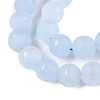 Frosted Natural White Jade Beads Strands G-T138-10mm-209C-3