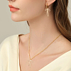 8Pcs 2 Colors Brass Pendants KK-GO0001-68-7