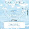 201 Stainless Steel Bra Underwire FIND-WH0421-34E-2