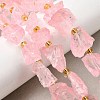 Raw Rough Natural Quartz Crystal Beads Strands G-Z131-J01-07-1