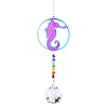 Stainless Steel with Glass Beaded Hanging Pendant Decorations PW-WG36566-02-1