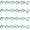 24Pcs Ion Plating(IP) 304 Stainless Steel Stud Earring Findings STAS-UN0040-06-1