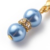 Baking Painted Pearlized Glass Pearl Round Beads Gourd Pendant Decorations HJEW-JM00734-4