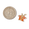 Glass Seed Beaded Butterfly Pendants PALLOY-MZ00562-3