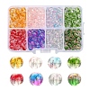 360Pcs 8 Colors Transparent Spray Painted Glass Beads Strands GLAA-YW0001-48-1