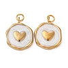 304 Stainless Steel Enamel Pendants STAS-U061-34G-C01-1