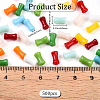 500Pcs Opaque Colours Glass Seed Beads SEED-PA0001-07-2