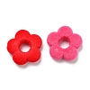 Flocky Acrylic Bead Frames X-OACR-E020-11-2