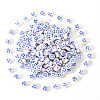 White Opaque Acrylic Beads MACR-YW0001-20C-1
