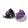 Natural Amethyst Carved Healing Moon with Human Face Figurines G-B062-06B-2