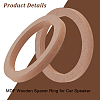 MDF Wooden Spacer Ring for Car Speaker AJEW-WH0304-15-4