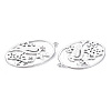 Brass Micro Pave Clear Cubic Zirconia Pendants KK-S356-552P-NF-2