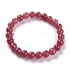 Dyed Natural Jade Beads Stretch Bracelets BJEW-J183-B-07-1