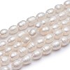 Natural Cultured Freshwater Pearl Beads Strands Rice A23TR011-2
