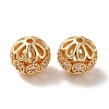 Rack Plating Brass Pave Cubic Zirconia Beads KK-M285-32A-KCG-2