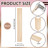 Unfinished Pine Wood Rectangle Shape Slices WOOD-WH0002-63B-2