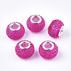 Resin Rhinestone European Beads RPDL-T002-03G-1