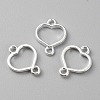 Zinc Alloy Open Back Bezel Connector Charms FIND-WH0139-69A-S-1