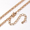 Iron Rope Chain Necklace Making MAK-J004-09KCG-1