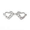 Non-Tarnish 201 Stainless Steel Connector Charms STAS-K251-085P-1