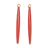 Brass Enamel Big Pendants KK-L229-008G-01-1