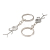 Alloy Couple Pendant Keychain KEYC-Q084-01P-2