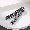 Titanium Steel Skull Link Chain Bracelet for Men WG89926-01-3