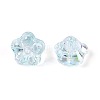 Electroplate Transparent Glass Beads Strands EGLA-N055-03A-03-3