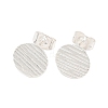304 Stainless Steel Ear Stud Findings STAS-O119-17B-S-1