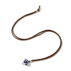Brass Macrame Pouch Stone Holder Pendant Necklaces NJEW-JN04653-01-5