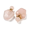 Faceted Natural Rose Quartz Pendants G-A225-01A-G-2