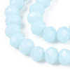 Opaque Solid Color Glass Beads Strands EGLA-A034-P1mm-D06-3