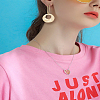 8Pcs 4 Style Smooth Surface Alloy Pendants FIND-LP0005-69-3