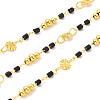 Brass Handmade Beaded Chains CHC-P011-B01-G-1