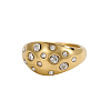 304 Stainless Steel Micro Pave Cubic Zirconia Finger Rings STAS-OY011-86G-1