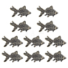 10Pcs Brass Fish Figurines Ornaments DJEW-ME0001-13AB-6