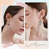 100Pcs 316L Surgical Stainless Steel Hoop Earring Findings STAS-SC0008-52-5
