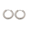 202 Stainless Steel Huggie Hoop Earrings X-EJEW-F111A-16mm-P-4