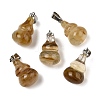 Watermelon Stone Glass Pendants G-B127-03P-01-2
