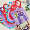 Gorgecraft 8Pcs 4 Styles Non-Woven Fabric Reusable Folding Gift Bags with Handle ABAG-GF0001-19D-3