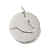 Anti-Tarnish 304 Stainless Steel Pendants STAS-M074-02F-P-1