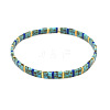 Vintage Bohemian Glass Tila Beaded Beach Stretch Tile Bracelets OP4703-7-1