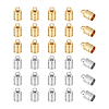 30Pcs 2 Colors 201 Stainless Steel Cord Ends STAS-UN0055-46-1