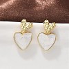 Brass Dangle Stud Earrings EJEW-F359-12G-02-1