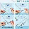4Pcs Alloy Bracelet Tool Jewelry Helper Beadable Alligator Clips AJEW-SP0001-69A-5