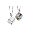 Sublimation Blank Aluminum Pendant Necklace LS-NJEW-E020-04P-1