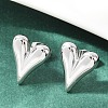 Non-Tarnish 304 Stainless Steel Heart Stud Earrings for Women EJEW-F300-09P-4