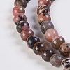Natural Rhodonite Beads Strands G-K254-04-6mm-3
