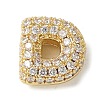 Brass Micro Pave Cubic Zirconia Beads KK-P290-61G-D-1